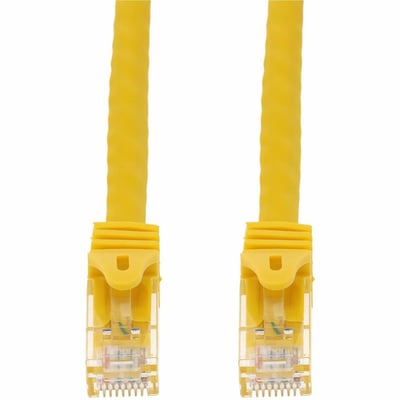 AddOn 7ft Yellow CAT 6 PVC Ethernet Cable Snagless Easy Boot RJ-45 M/M