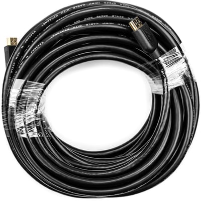 Rocstor Premium 50ft 4K High Speed HDMI to HDMI M/M Cable - Ultra HD HDMI 2.0 Supports 4k x 2k at 60Hz with resolutions up to 3840x2160p and 18Gbps Bandwidth - HDMI 2.0 to HDMI 2.0 Male/Male - HDMI 2.0 for HDTV, DVD Player - 50ft (15.2m) - 1 Retail Pack