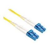 12 METER LC-LC SINGLEMODE FIBER OPTIC CABLE, YELLOW, OFNR, 9/125 FIBER, SINGLE-M