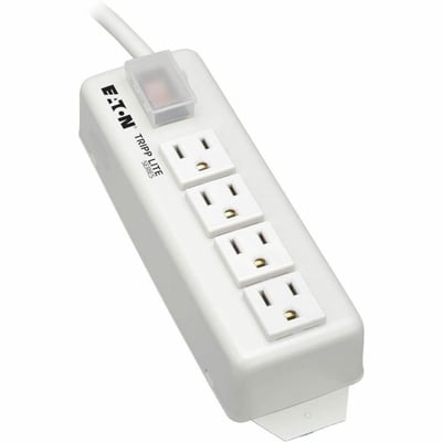 Tripp Lite by Eaton Power Strip 120V 5-15R 4 Outlet Metal 6' Cord 5-15P