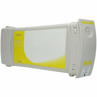 WF Remanufactured Yellow Wide Format Ink Cartridge for HP 771 (CE040A)