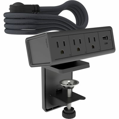 Wiremold DPC Series Dash 4-Cube Desktop Power Center - Graphite