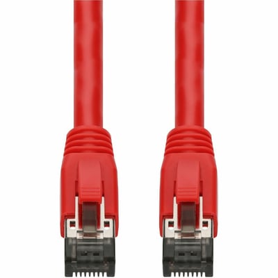 AddOn 15ft Red CAT 8 Shielded (S/FTP) PVC Ethernet Cable Snagless Easy Boot RJ-45 M/M