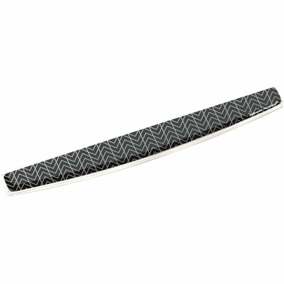 Fellowes Photo Gel Keyboard Wrist Rest with Microban - Black Chevron
