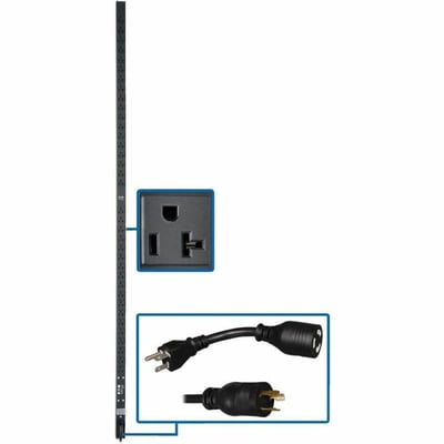 Tripp Lite by Eaton PDU 2kW 100-127V Single-Phase Basic PDU - 36 NEMA 5-15/20R Outlets L5-20P Input (5-20P Adapter) 15 ft. Cord 72 in. 0U Rack