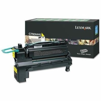 Lexmark C792X4YG Original Laser Toner Cartridge - Yellow - 1 Pack