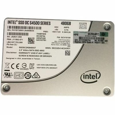 HPE Sourcing 480 GB Solid State Drive - 2.5" Internal - SATA (SATA/600) - Read Intensive