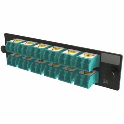 ADPT PANEL OFP 12 KEYED LC DX 24F AQUA MOQ 1