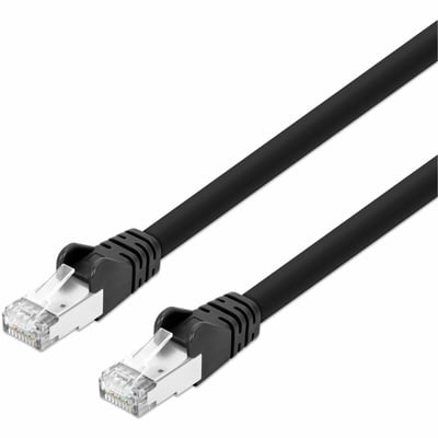 CAT8.1 S/FTP NETWORK PATCH CABLE, 1 FT., BLACK