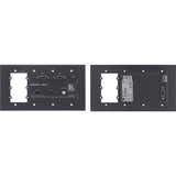 Kramer 2 Socket 4 Gang Audio/Video Faceplate