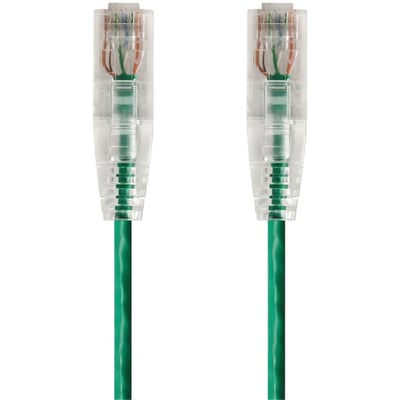 SLIMRUN CAT6 UTP CABLE-14FT GREEN