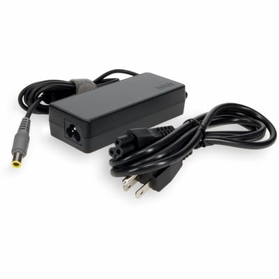 AddOn Lenovo 40Y7659 Compatible 90W 20V at 4.5A Black 5.5 mm x 2.5 mm Laptop Power Adapter and Cable