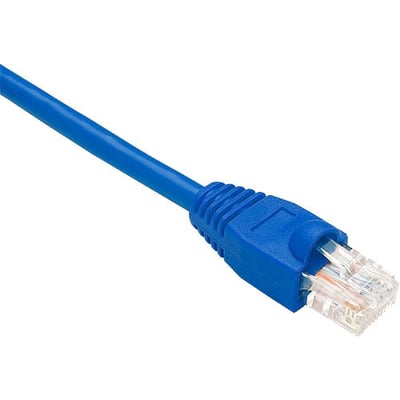 UNC CAT6 PATCH CABLE, 50 FT BLUE WITH BOOTED. HIGH-PERFORMANCE CAT6 ETHERNET CAB