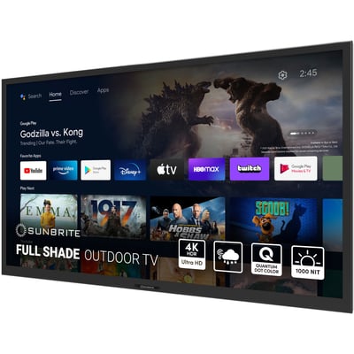 SunBriteTV Veranda 3 SB-V3-55-4KHDR-BL 55" Smart LED-LCD TV - 4K UHDTV - Black