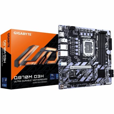 GIGABYTE Q870M D3H 4+1+2 DUAL 2.5G + GBE LAN LGA1851