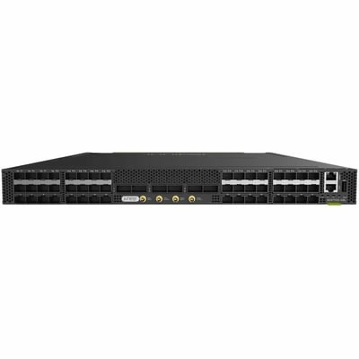 ACX 7100 DevID with 48 SFP56 / 6 QSFP56-DD multi-rate ports, DC PSU, AFI