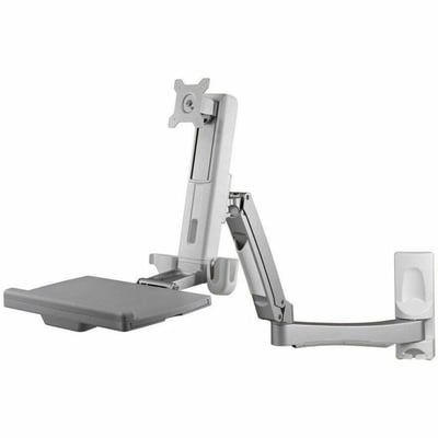 ARTICULATING LONG WALL ARM WORKSTATION (BLACK)