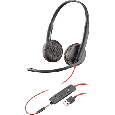 POLY BLACKWIRE 3225 USB-A HS ON-EAR MONO HEADSET - WIRED - USB-A
