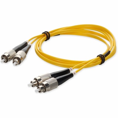 AddOn 1m FC to FC Yellow OS2 Duplex OFNR (Riser-Rated) SMF Fiber Patch Cable