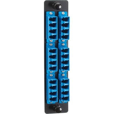 Black Box High-Density Single-Mode Fiber Adapter Panel - Ceramic Sleeve