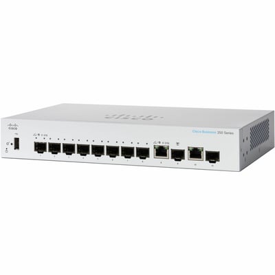 CBS350 MANAGED 8-PORT SFP, EXT PS, 2X1G COMBO