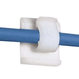 CORD CLIP HI TEMP ADH 0.38IN WR PK100