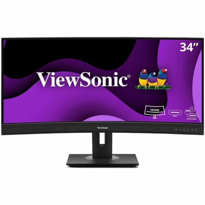 34IN UWQHD CURVED DOCKING MONIT WITH ERGONOMIC 21:9 100W USB C AND