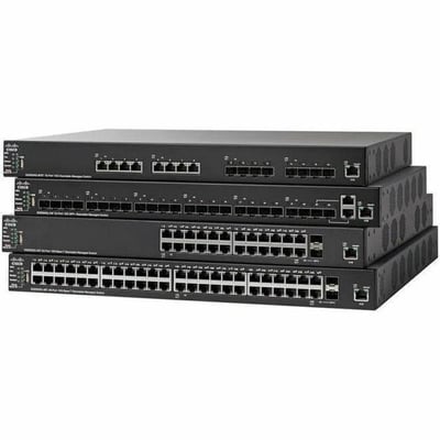 CISCOSF550X-24MP24-PORT10/100POESTACKBLESWTCH REMANUFACTURED