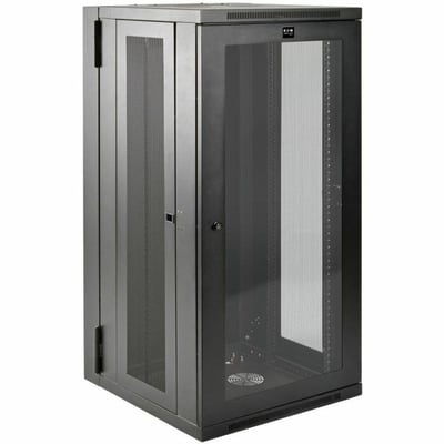 Tripp Lite by Eaton SmartRack 26U UPS-Depth Wall-Mount Half-Height Rack Enclosure Clear Acrylic Window Hinged Back