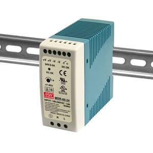 PS, DIN, SLIM, PLASTIC, 60W, 24V