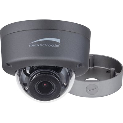 Speco Intensifier HFD4M 4 Megapixel Outdoor Surveillance Camera - Color - Dome - Gray - TAA Compliant