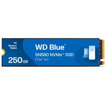 WD Blue SN580 WDS250G3B0E 250GB Solid State Drive - M.2 2280 Internal - PCI Express NVMe (PCI Express NVMe 4.0 x4)