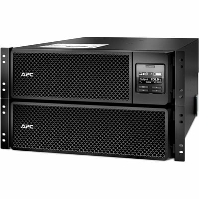 APC Smart-UPS On-Line, 10kVA/10kW, Rackmount 6U, 208V, 4x L6-20R+2x L6-30R NEMA outlets, Network Card+SmartSlot, Extended runtime, W/ rail kit [TAA]