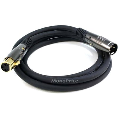 XLR M TO XLR F CABLE 6FT