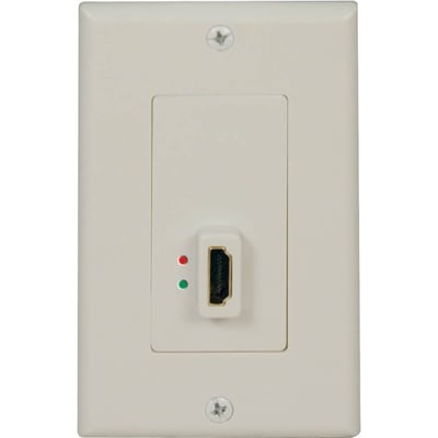Tripp Lite by Eaton HDMI Display-Side Wallplate with Active Signal Booster, White (F/F)