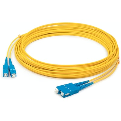 AddOn 47m SC to SC Yellow OS2 Duplex LSZH SMF Fiber Patch Cable