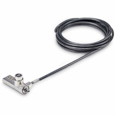 10PK KSLOT LAPTOP LOCK 6.5FT COMPUTER CABLE LOCK