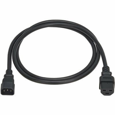 POWER CORD C14 C21 HEAVY-DUTY 15A 250V 14 AWG 6FT BLACK