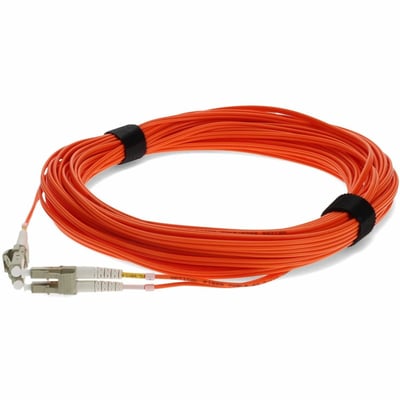AddOn 12m LC to LC Orange OM1 Duplex OFNR (Riser-Rated) MMF Fiber Patch Cable