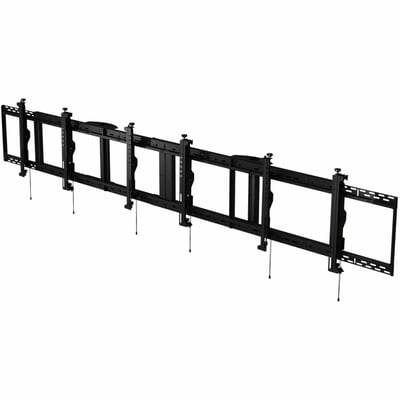 Peerless-AV® SmartMount® Digital Menu Board Ceiling Mount with 8pt Adjustment - Landscape 3x1 Configuration for 46" to 48" Displays