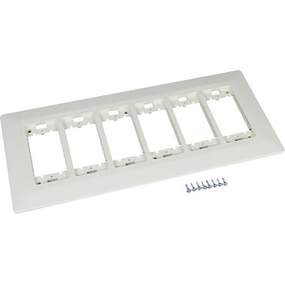 Wiremold WallSource Mounting Bracket for Faceplate, Module, Ceiling Box, Gang Box - Ivory