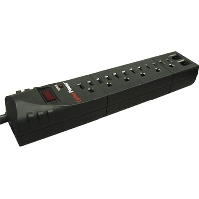 STEREO PLUG/JACK M/F CABLE - BLACK 25FT