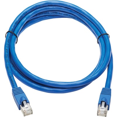 Eaton Tripp Lite Series Cat6a 10G Snagless F/UTP Ethernet Cable (RJ45 M/M), PoE, CMR-LP, Blue, 6 ft. (1.83 m)