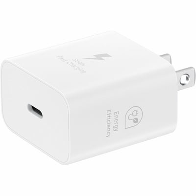 25W TRAVEL ADAPTER WITH CABLE WHITE