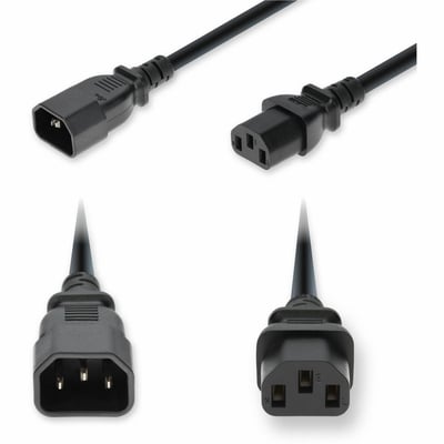 10FT C14 C13 14 AWG BLK PWR CBL 250V AT 15A