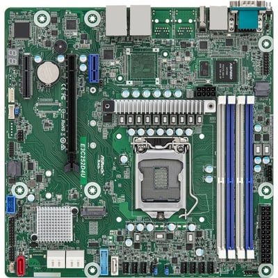 ASROCK RACK E3C252D4U MICRO-ATX SERVER MOTHERBOARD SINGLE SOCKET H5 (LGA1200) IN