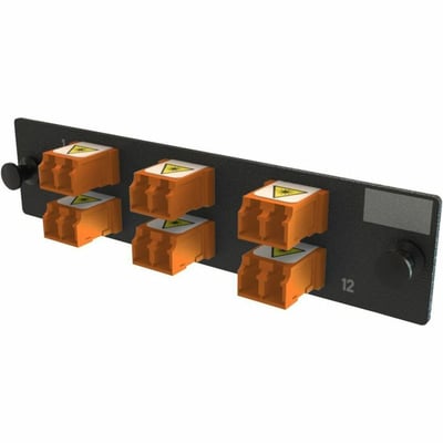 ADPT PANEL OFP 6 KEYED LC DX 12F ORANGE MOQ 1