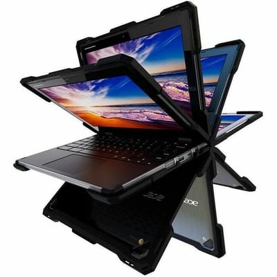 Rugged Hard Shell Case for Acer Chromebook 511 (R756TN) w/ Stylus Cutout