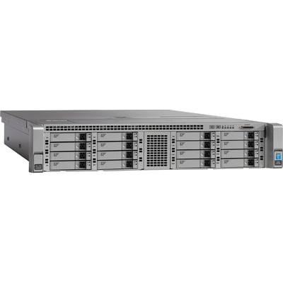 Cisco C240 M4 2U Rack Server - 2 Xeon E5-2640 v4 2.40 GHz - 128 GB RAM - 16 TB HDD - (4 x 4TB) HDD Configuration - 480 GB SSD - (1 x 480GB) SSD Configuration - 12Gb/s SAS, Serial ATA Controller