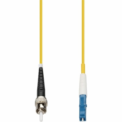AddOn 20m ST to LC Yellow OS2 Simplex OFNR (Riser-Rated) SMF Fiber Patch Cable